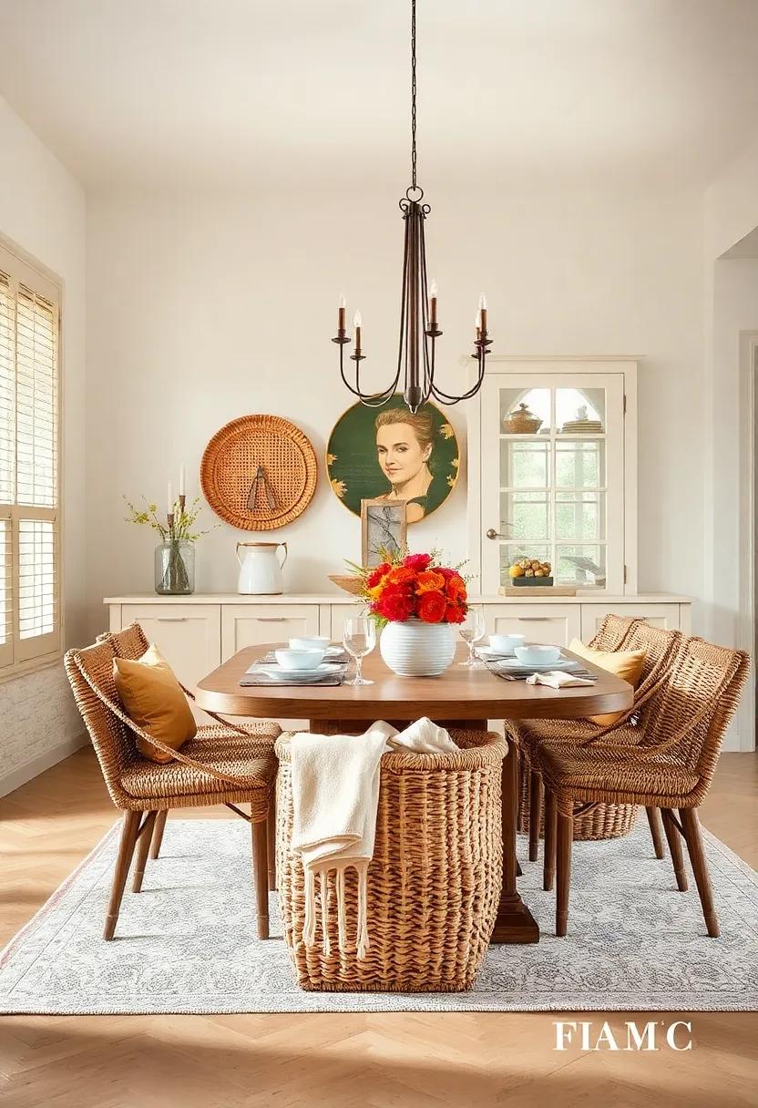 Textured Woven Baskets: Use decorative baskets to store blankets,⁣ extra napkins, ⁤or⁣ even as a breadbasket ⁢during meals