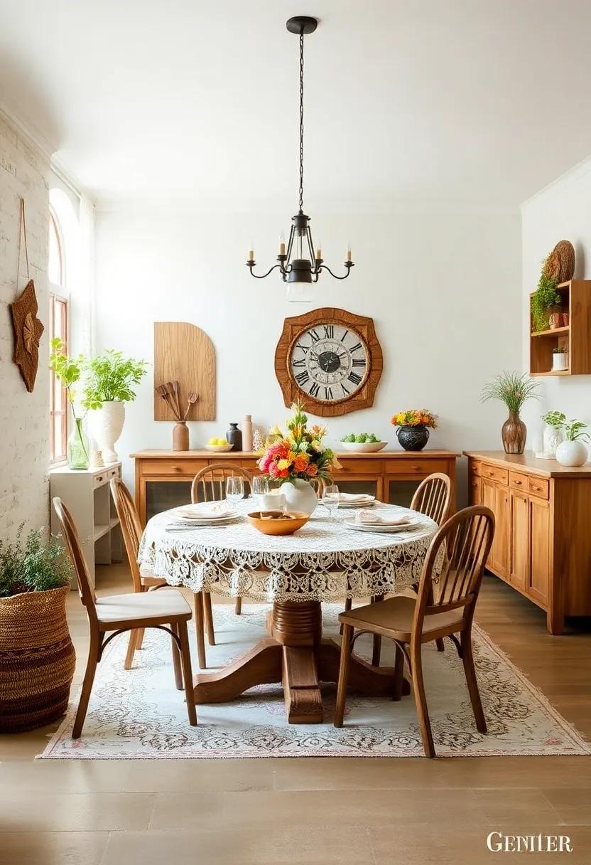 Vintage Linens: Use crochet doilies or embroidered tablecloths to‍ add a nostalgic touch to your dining⁣ experience