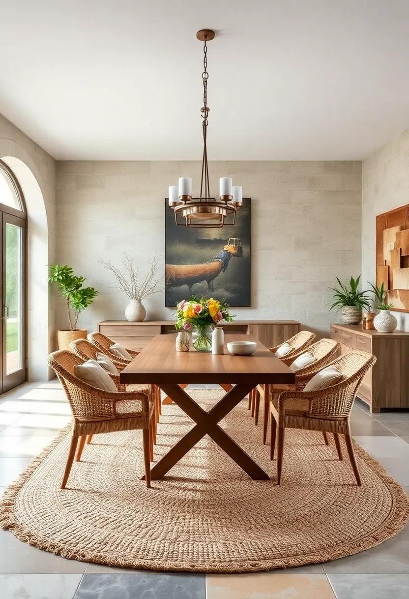 Woven ‍Textiles:‌ incorporate ‌jute or sisal rugs to ⁢ground the space⁤ and enhance the tactile‍ experience