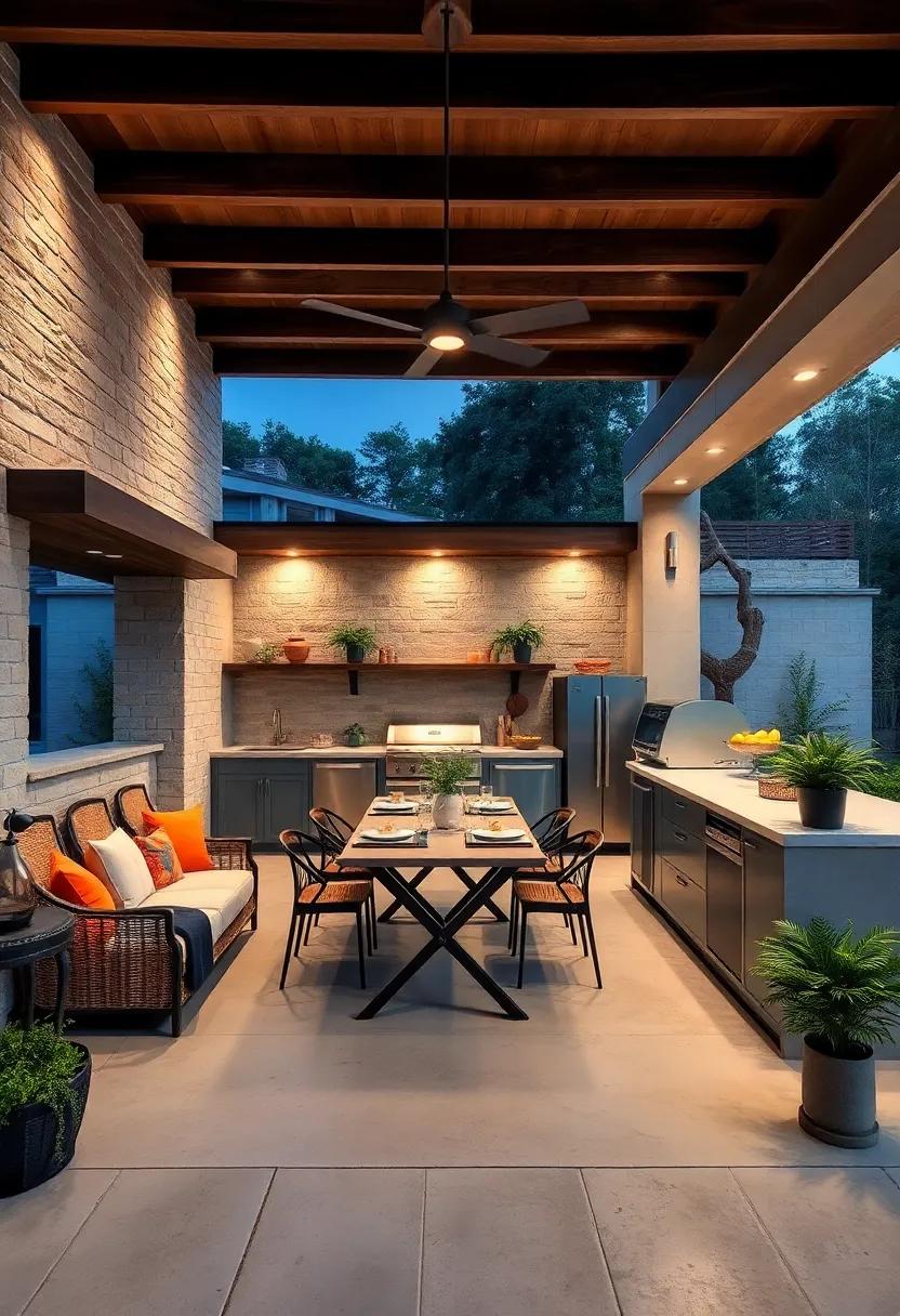 Outdoor‍ Kitchen: Elevate al‍ fresco dining with a fully-equipped outdoor kitchen, making meal prep a breeze ⁤while ‌enjoying the⁣ fresh air ‌and mesmerizing ‍views