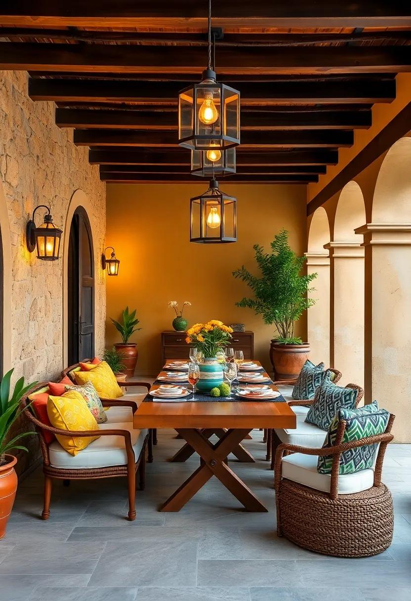 vibrant‍ Mediterranean Vibes: ⁣Bring the ‍essence ‍of⁢ the Mediterranean‌ to your outdoor​ space ‍with⁢ bold colors,​ patterned textiles, and‌ an ⁣array of delicious ⁤tapas ⁤for a festive evening