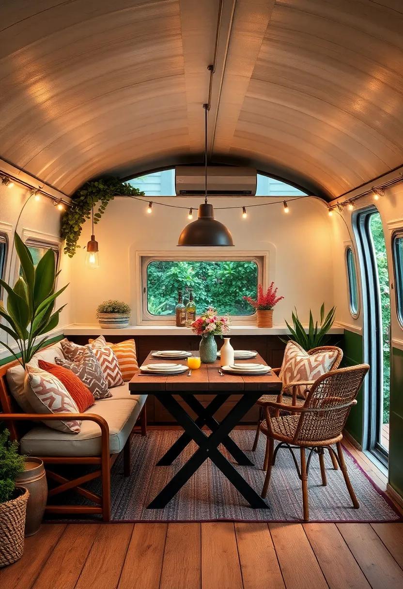 Vintage Trailer Dining: Set up an outdoor⁢ dining ‌experience within a⁤ converted vintage⁣ trailer,⁣ adding charm​ and nostalgia to your al fresco meals