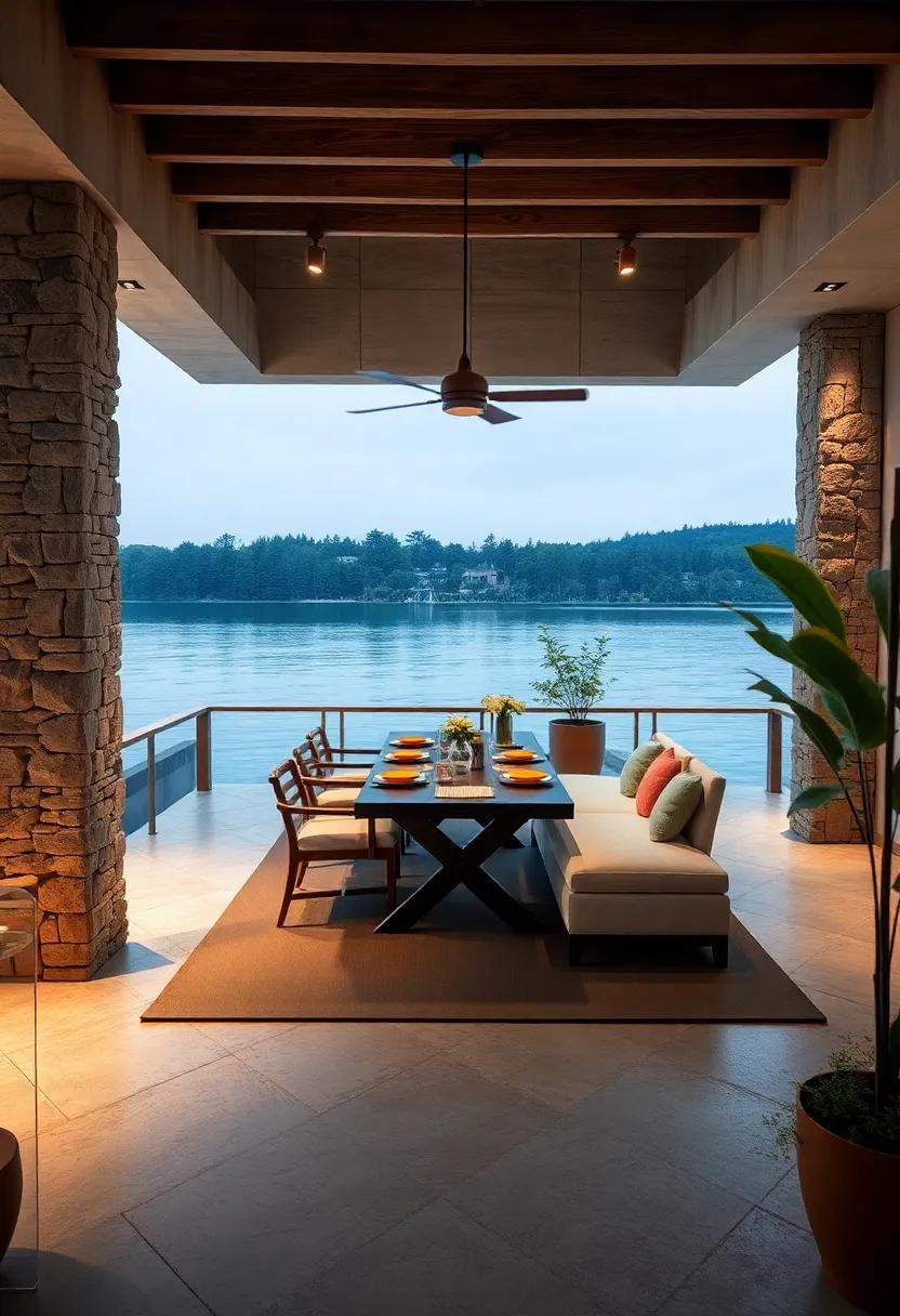 Floating Dining Deck: For a⁣ unique twist, consider a floating deck⁤ over water, allowing diners ⁤to savor their meal​ surrounded by aquatic⁤ beauty‌ and gentle⁣ sounds of nature