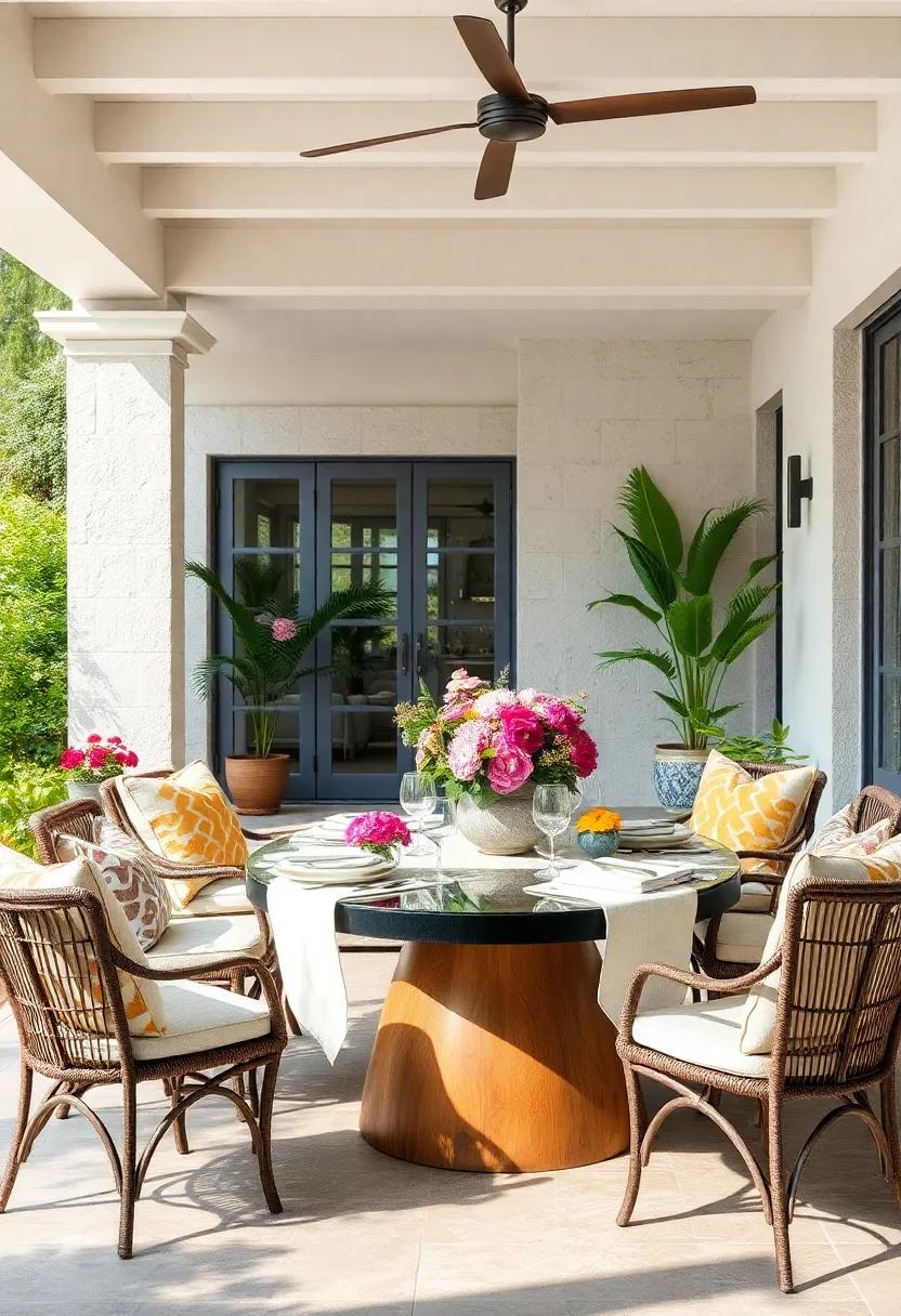 Garden Floral⁢ Centerpieces: embrace nature’s ⁢bounty by adorning your table ⁢with fresh flowers and⁢ herbs from your garden,adding a fragrant and colorful touch to your‌ meal