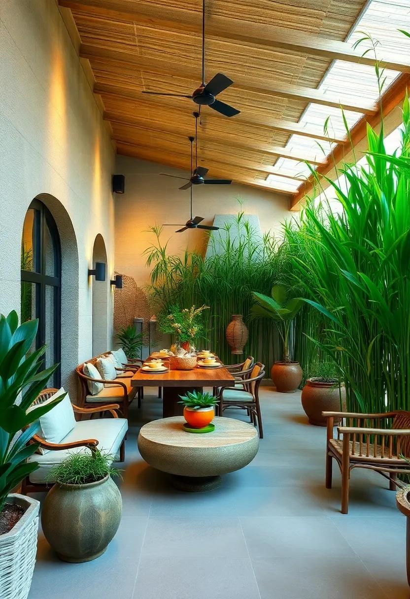 Bamboo Oasis: Surround your dining ‌area with bamboo,creating a serene atmosphere while offering a bit‍ of ⁣privacy as you indulge in ⁤your outdoor meal