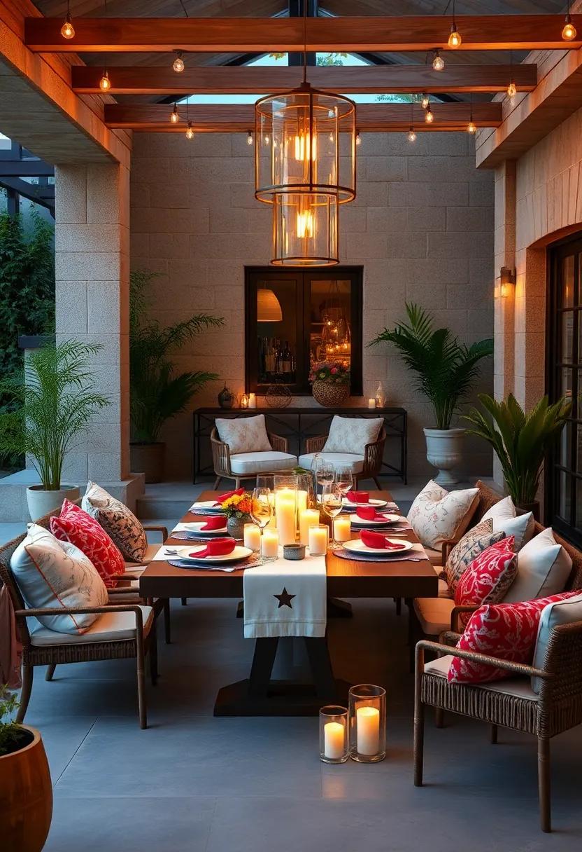 Candlelit soirée:⁣ Set ⁣the ​mood for ​romance with​ an abundance of‍ candles⁣ on ⁤your‍ table, providing⁣ soft illumination​ and fostering intimate conversations‍ under the stars