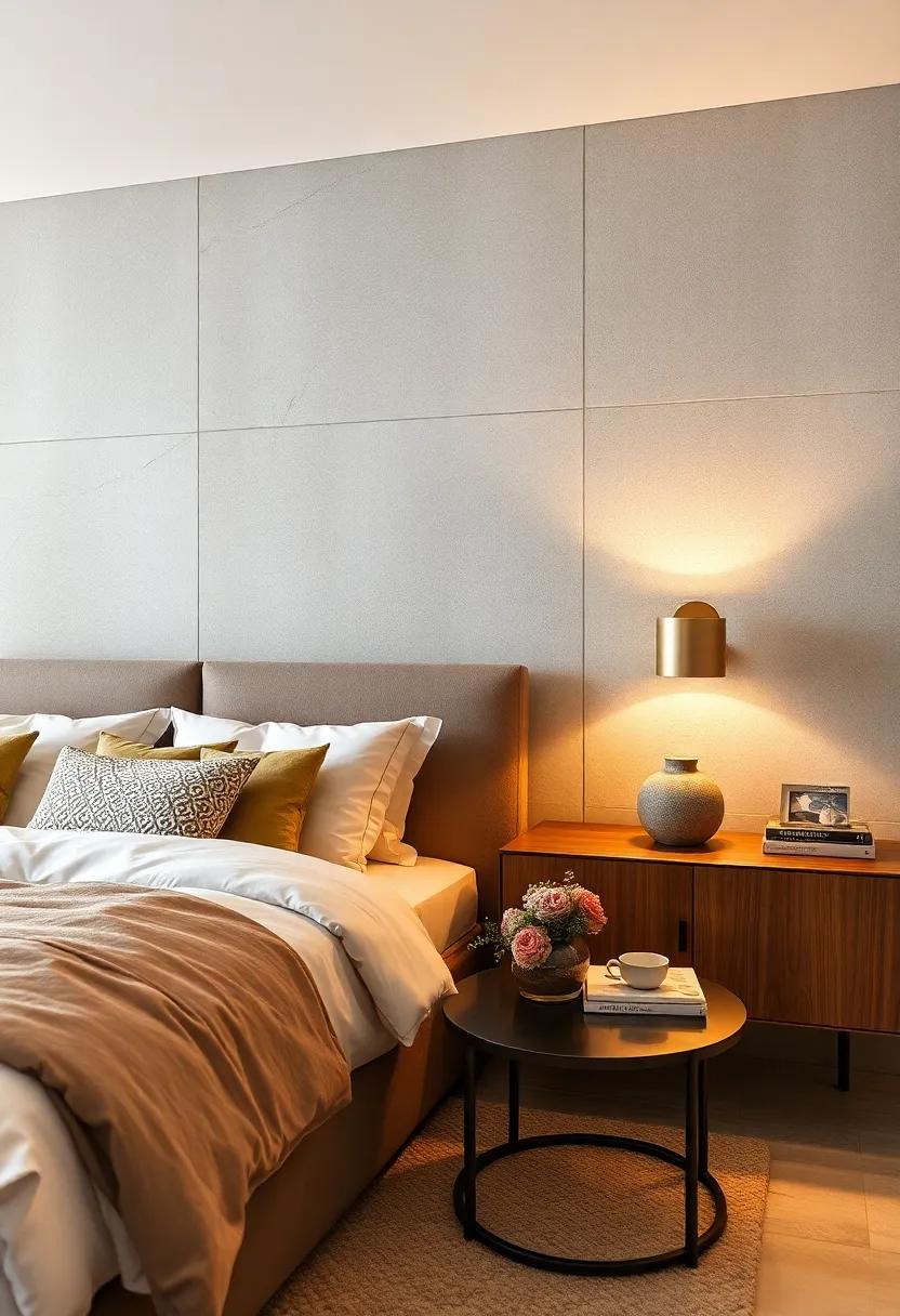 Bedside Lighting: Opt ⁤for statement bedside lamps or sconces that blend ‌modern design ‌with cozy ‍warmth, perfect ‌for creating​ a relaxing nighttime⁢ atmosphere