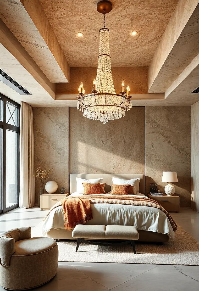 Exquisite Chandeliers: Illuminate your⁢ bedroom with a stunning chandelier that combines⁤ crystal ‌brilliance ⁣and design‍ flair, casting a warm glow over your retreat