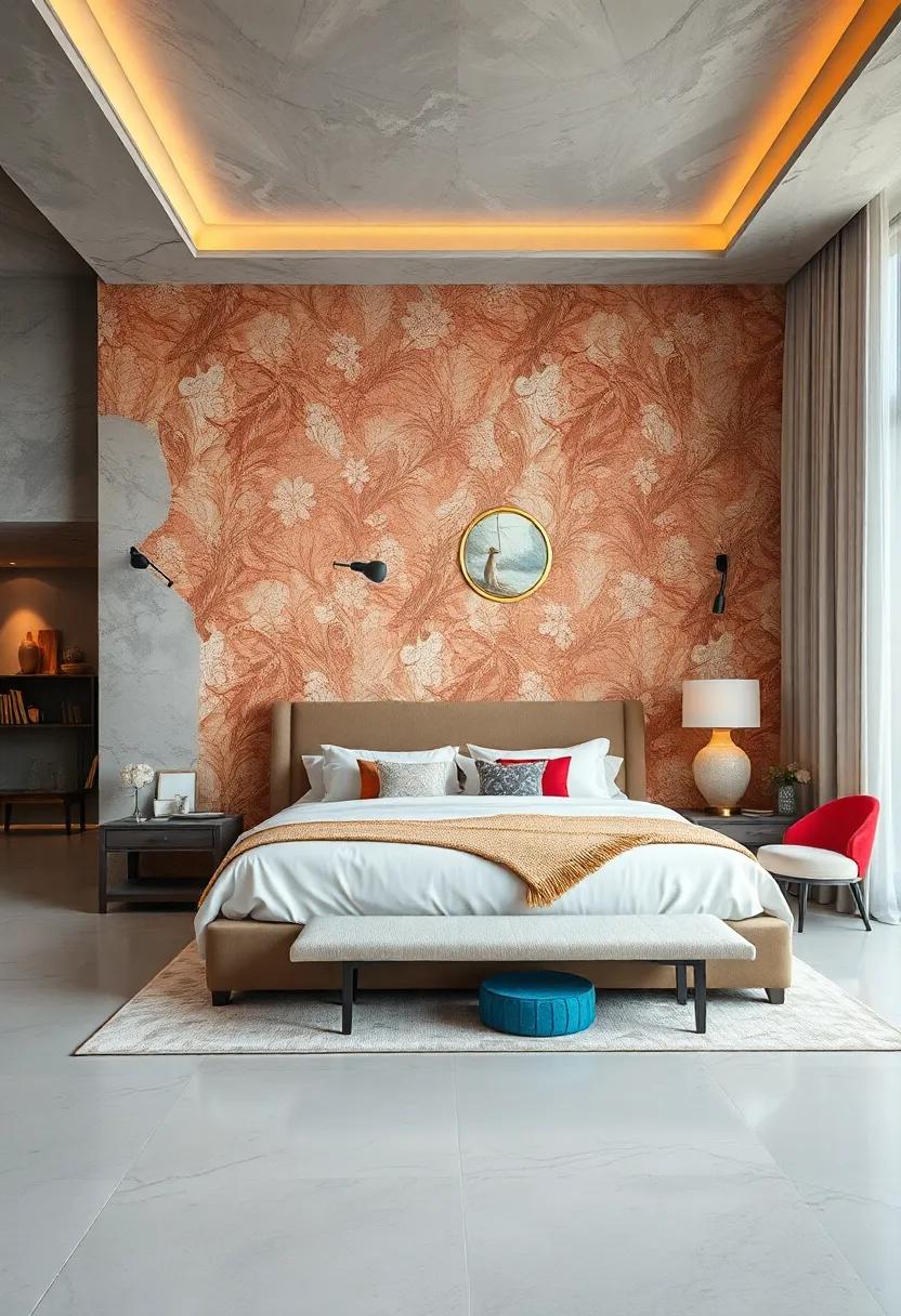 Lavish Wallpaper: Don’t overlook the transformative power of wallpaper—choose a bold, ​luxurious​ design that adds character and‌ depth⁤ to your high-end sanctuary