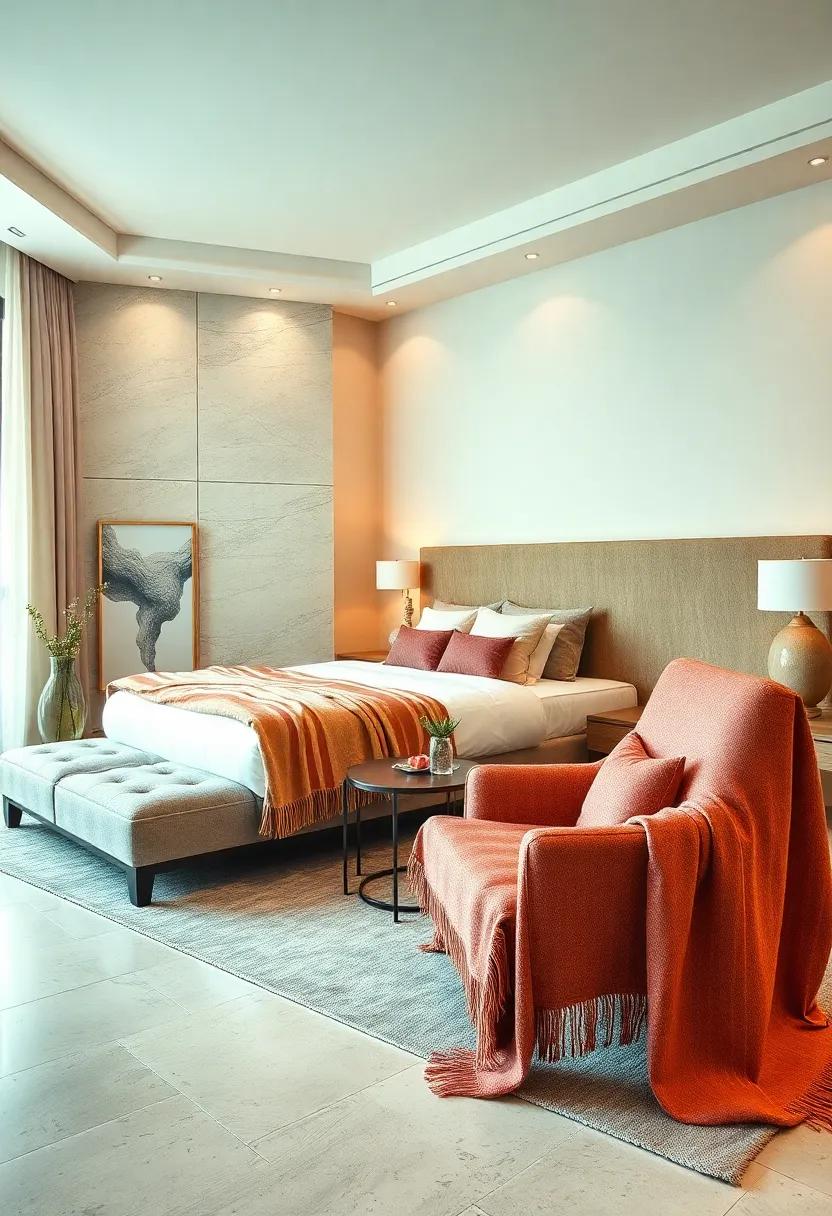 Luxurious ​Throw ‌Blankets: Adorn ‍your bed⁢ or ‍chairs with ⁤cashmere or silk throw⁣ blankets that invite coziness and sophistication to your high-end haven