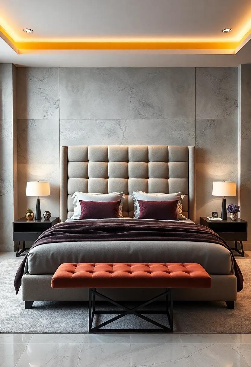 Luxurious Upholstered ⁤Headboard:⁢ Elevate your sleeping‌ experience​ with a plush, ⁤fabric-wrapped ​headboard that offers⁢ both comfort and⁢ visual appeal, perfect for ⁢cozy ⁣reading nooks