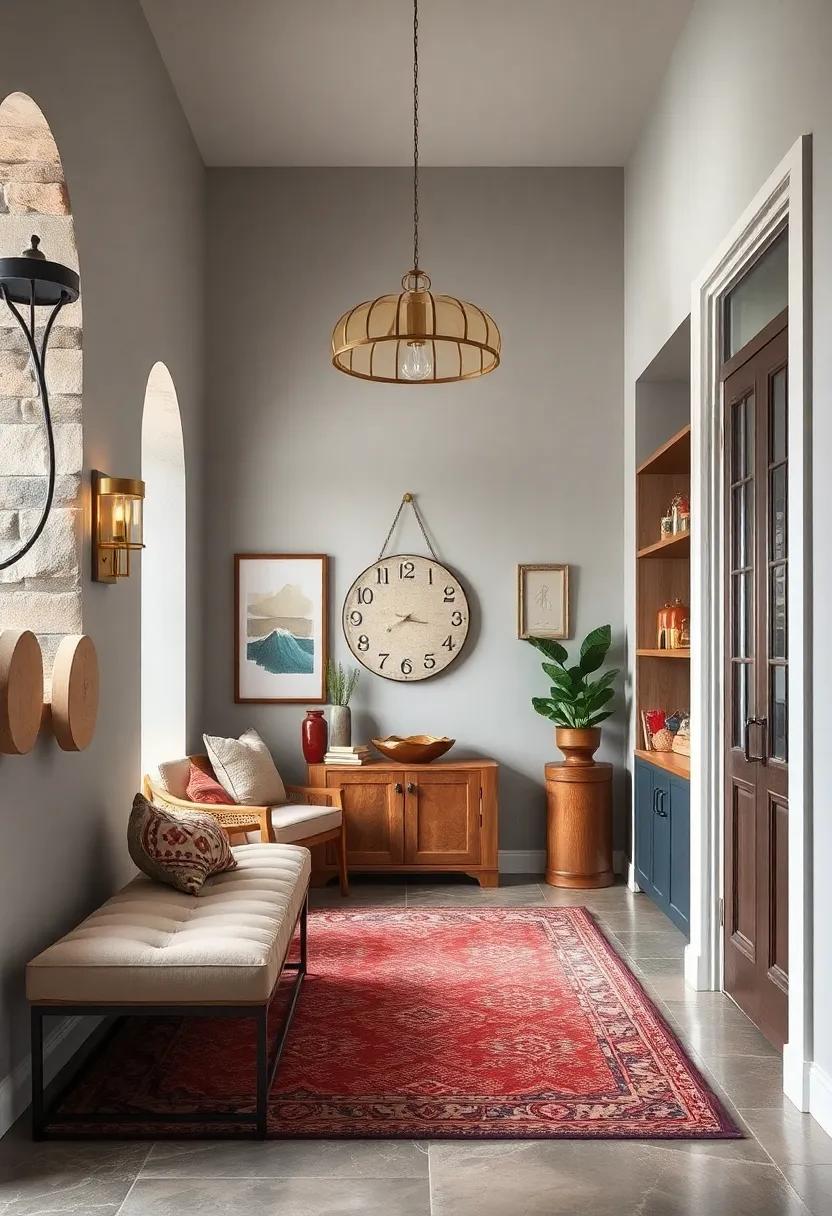 Celebrate eclectic style with a mix of vintage and modern custom storage ​solutions that harmonize to⁣ create an ⁤inviting,personalized entryway