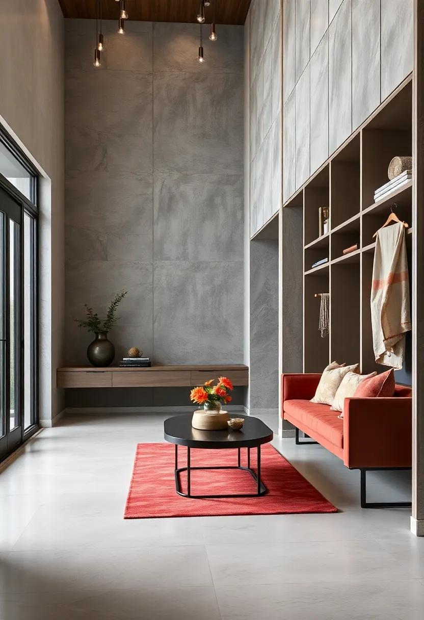 Discover a⁤ modern minimalist approach with a sleek wall of built-in cubbies, designed for effortless organization and a striking visual impact