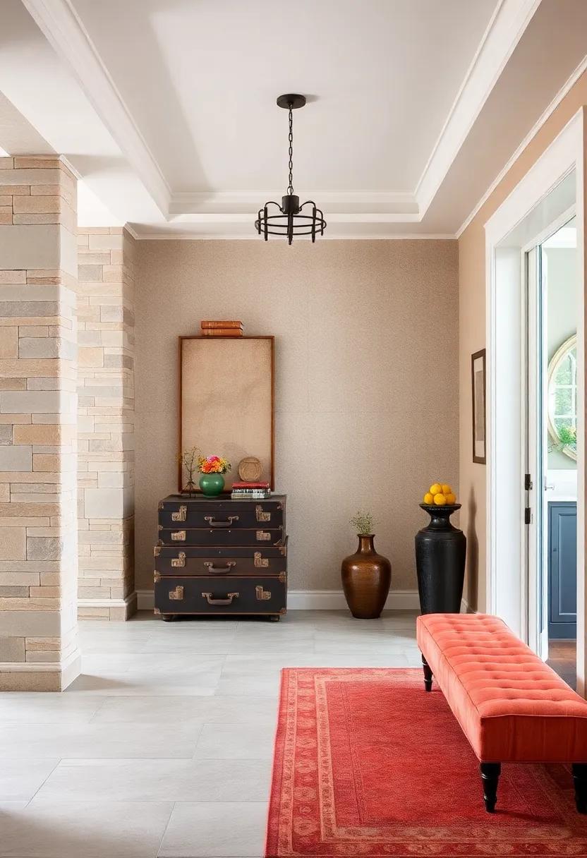 Opt for a vintage chic look ‍with antique suitcases stacked as ⁤storage in an entryway, adding a touch of nostalgia with flair