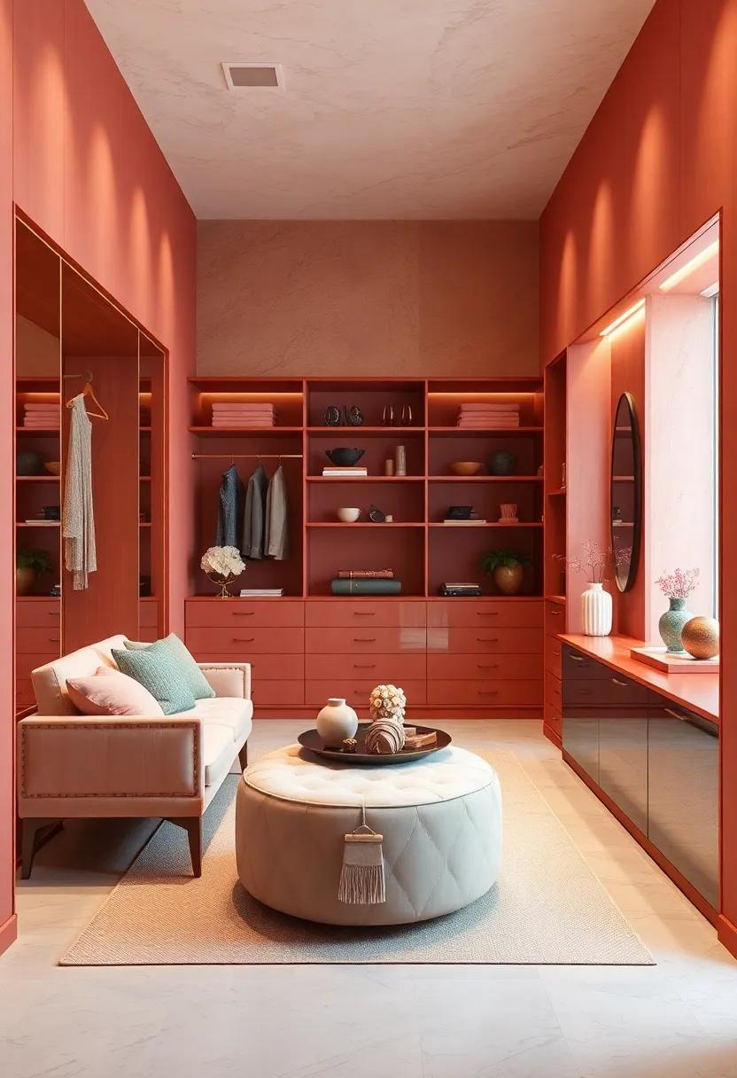 Sumptuous Coral-washed ⁤Walls:⁣ Transform ‌the atmosphere with a calming ⁤coral hue to ​create a warm and ⁢inviting backdrop for your ‍collection