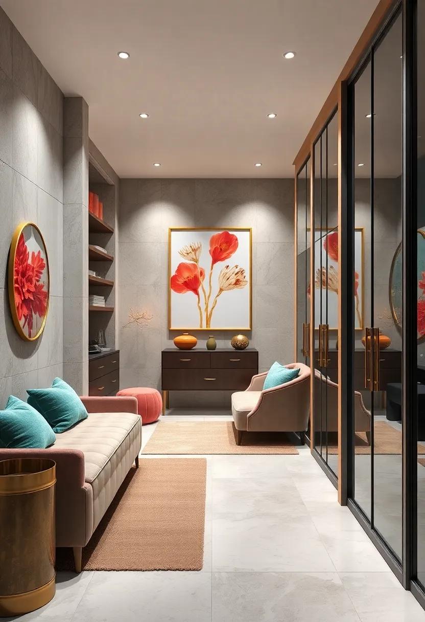 Artisanal‍ Artwork: Adorn the walls​ with stylish coral and gold artwork​ to personalize your space and bring visual depth ‍to⁤ the design