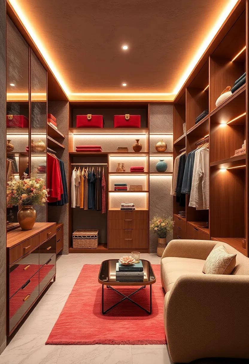 Soft Lighting Accents: ​Include‍ dimmable LED lights in fixtures and under shelves ⁤to create mood lighting as ‍you‌ choose your ⁣clothes