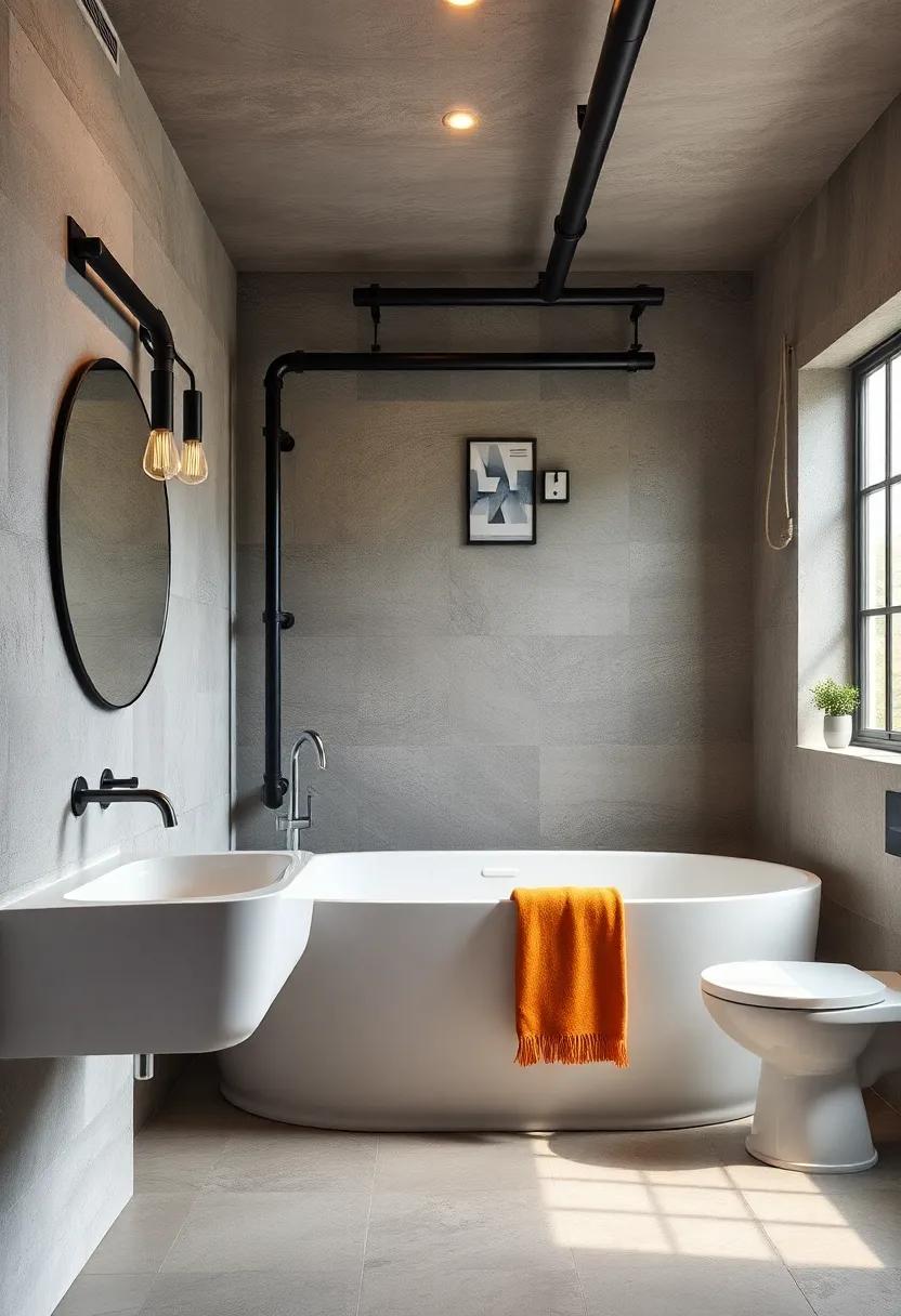 Exposed Plumbing: Embrace‌ the beauty of ‍raw finishes by ‌showcasing pipes⁣ and plumbing in a matte‍ black or brushed nickel​ finish‍ for a striking industrial effect
