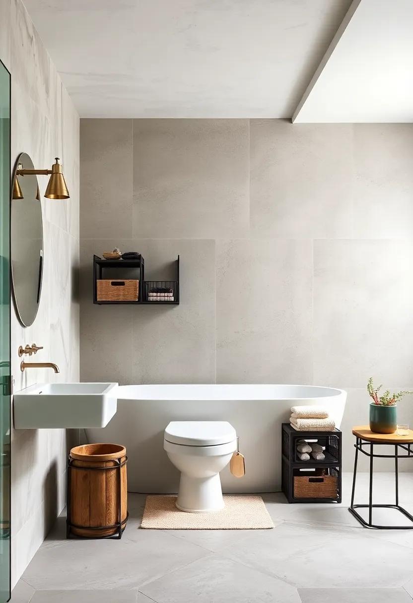 Stacked Metal Crates: use stacked metal crates for ‍a stylish storage solution, ⁤combining creativity and ​practicality for your toiletries