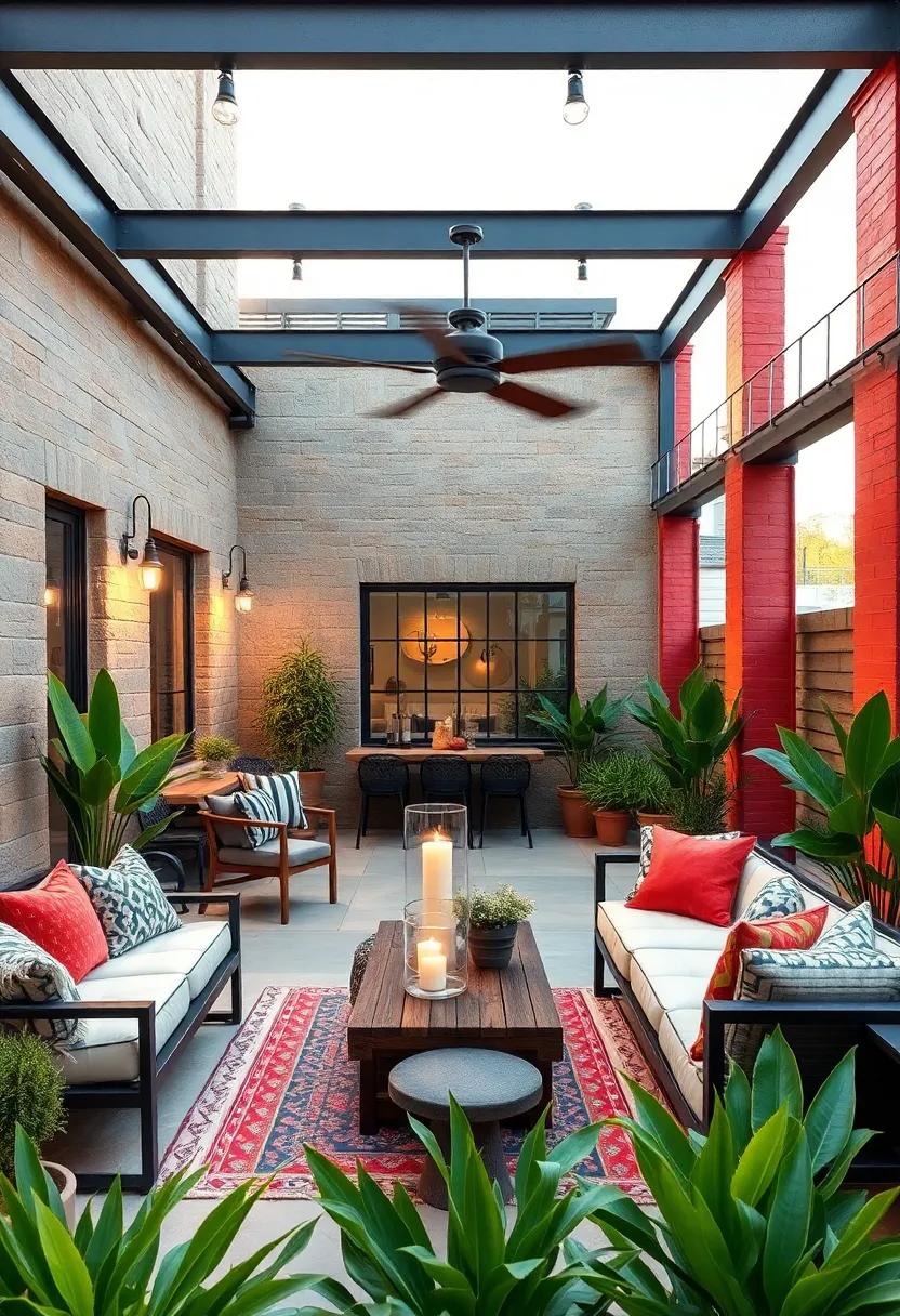 Bold Colors: See how splashes of color can transform ⁣a muted palette into ​a lively outdoor ‌environment while still keeping the industrial edge