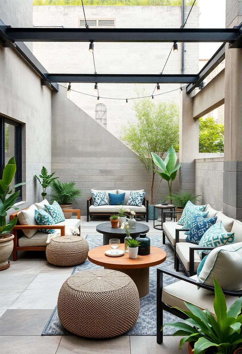 Mixed Seating: Create an ⁣inviting layout with⁣ a ⁢mix of seating options, including benches, chairs,⁤ and poufs, for a relaxed, informal feel