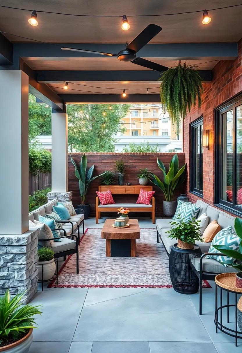 Seasonal‌ Decor: Explore ideas for changing your patio look with the seasons ​through simple decor updates that align with industrial aesthetics