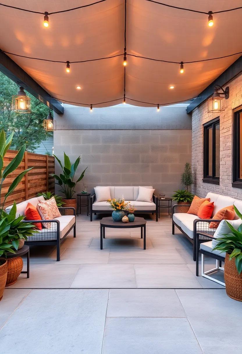 Statement Lighting: Illuminate your patio ‌with striking ⁤industrial light fixtures that create ambiance and⁣ enhance the design aesthetic