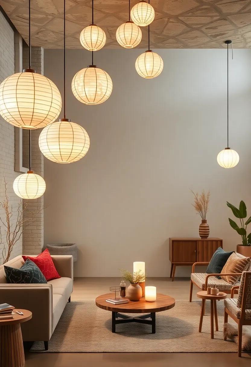 Scandinavian Touch: A blend of Scandinavian minimalism with Japanese elegance, featuring sleek ⁤paper spheres that feel light yet substantial