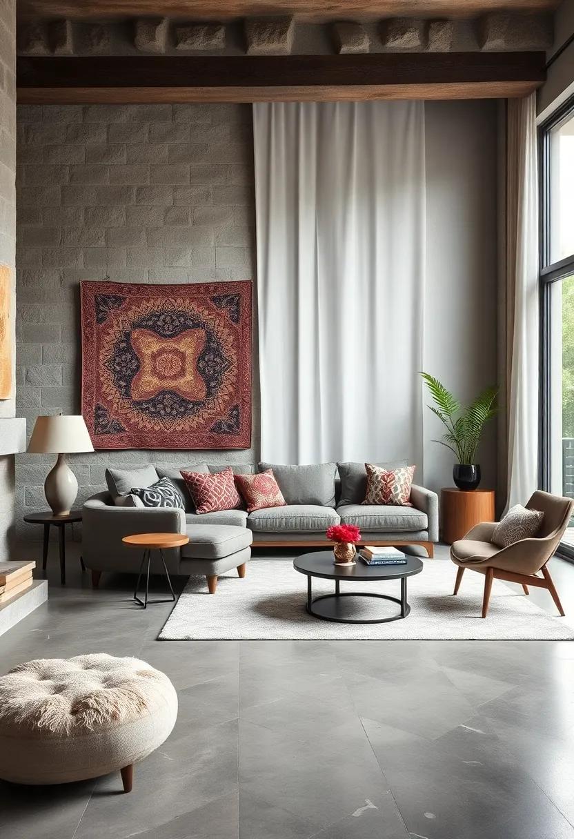 Choose a focal point: Select one textured item to stand out,⁤ like an elaborate tapestry‍ or a bold chair