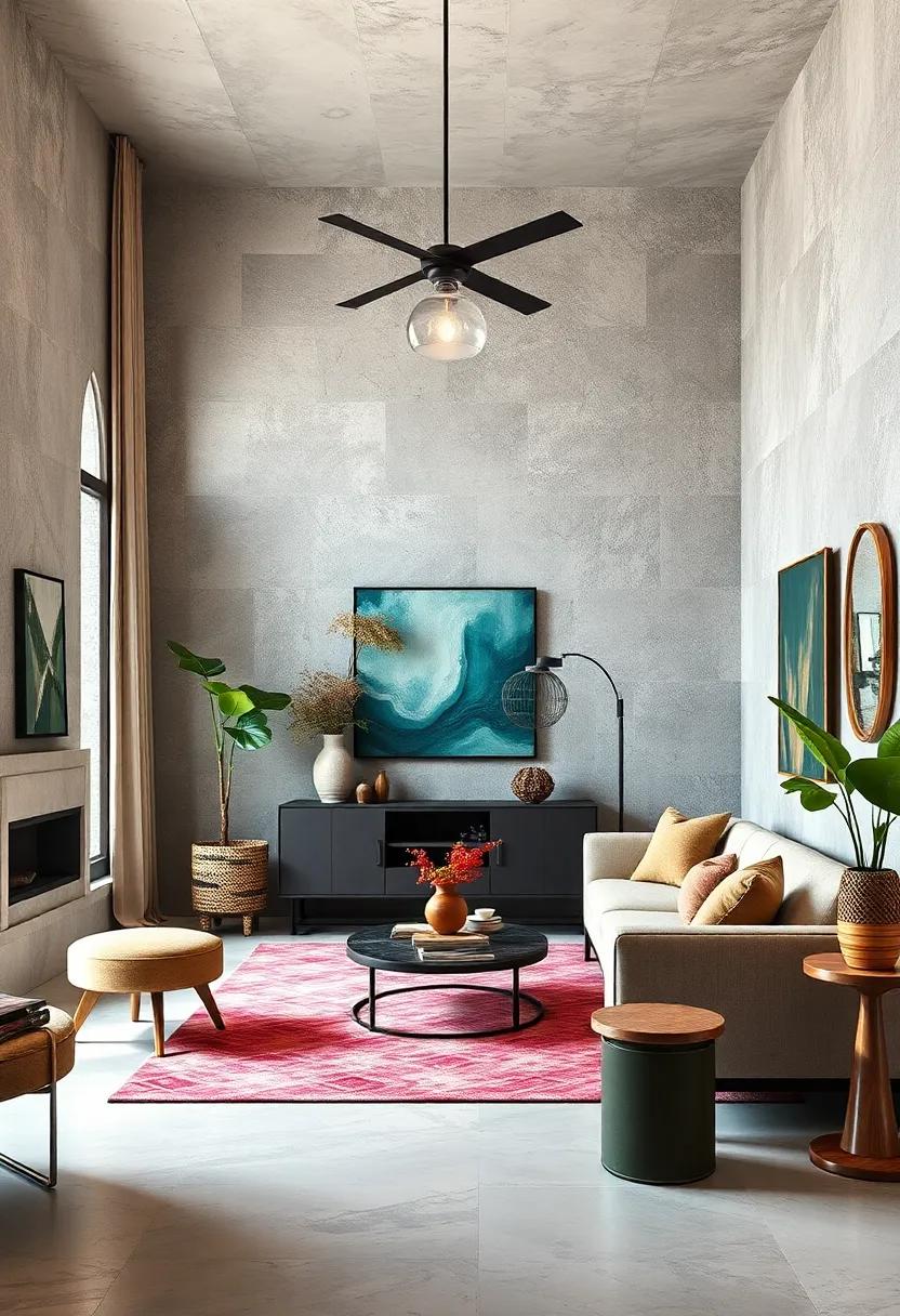 incorporate 3D elements: Add sculpture or wall hangings that protrude from the wall, creating depth