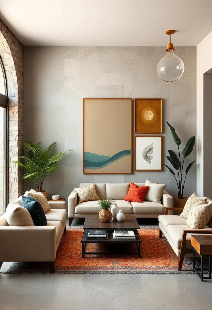 Layer wall art: Hang⁤ a collection⁣ of framed prints, textiles, or canvases at varying heights for depth