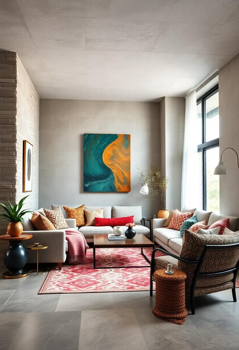 Try patterned textiles: Incorporate bold patterns ⁢in throw pillows or blankets to add character