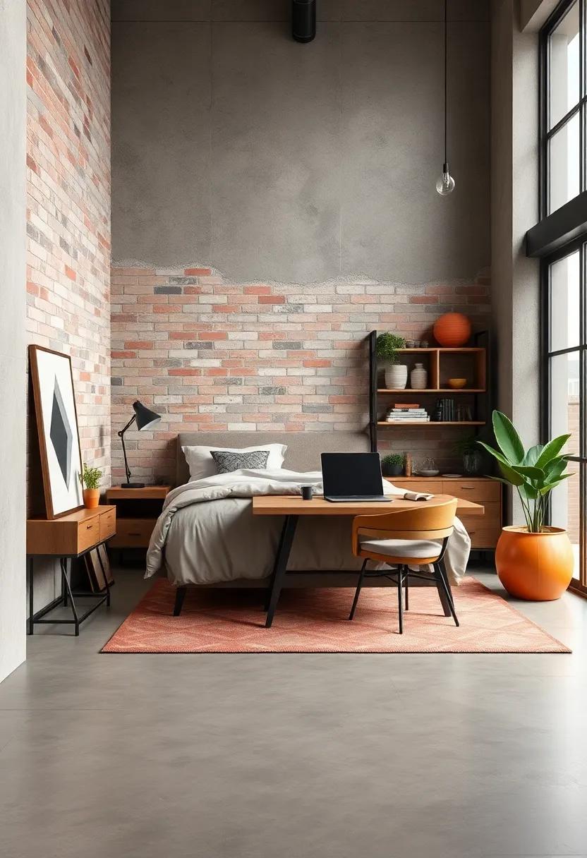 Functional Workspaces:‍ Dedicate⁣ a​ corner for an industrial-inspired desk to ‌increase productivity in your sanctuary