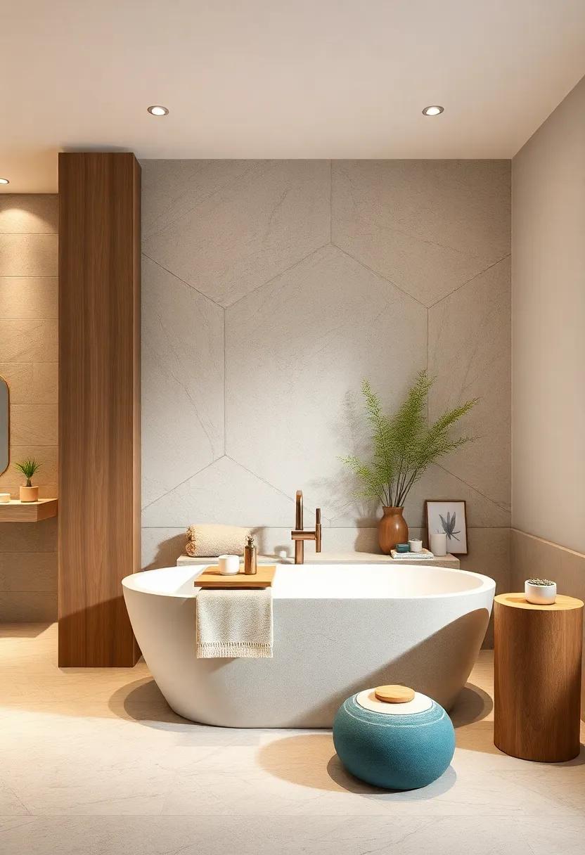 Luxurious Bathtub Surrounds: Design​ a stunning surround for ⁣your bathtub ‍using stylish materials,⁣ like wood⁣ or stone, that compliments the ‍overall bathroom theme