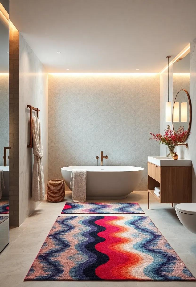 Luxurious⁣ Textiles:⁢ Elevate ⁢your bathroom⁤ with plush ​towels,soft ⁣bathrobes,and​ elegant rugs that bring ​comfort‍ and a sense of indulgence