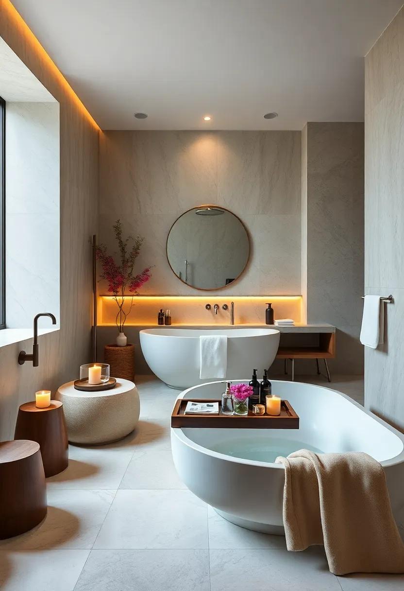 Personalized Amenities: Offer luxury hotel-style amenities like high-end toiletries, scented candles, and ⁤elegant trays to⁣ elevate the bathing ‌experience