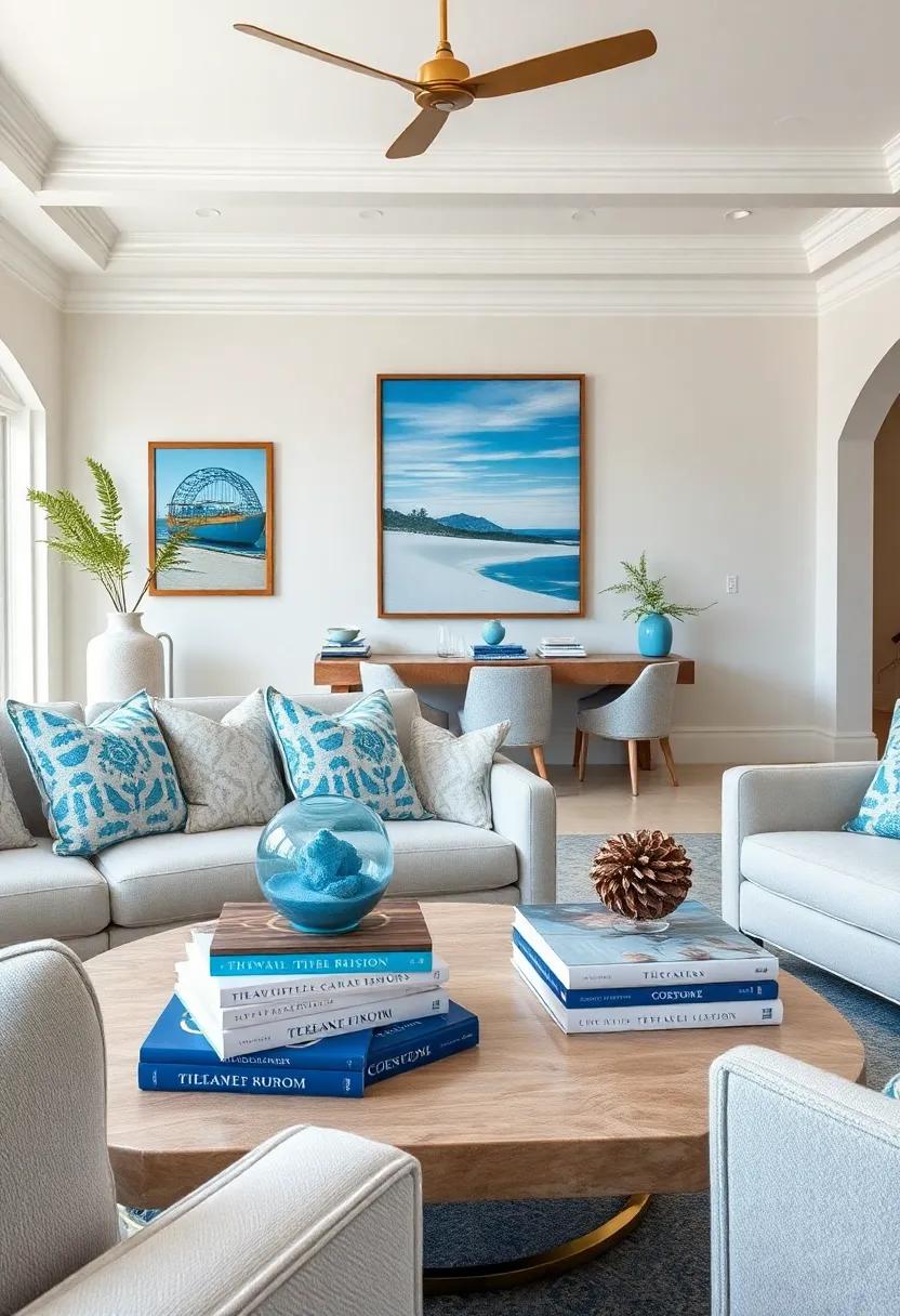 Handcrafted Pottery: ⁣Incorporate ⁤artisanal blue and ​white pottery,​ such as vases‌ or bowls, that add a ‍touch​ of ⁢elegance while celebrating coastal craftsmanship