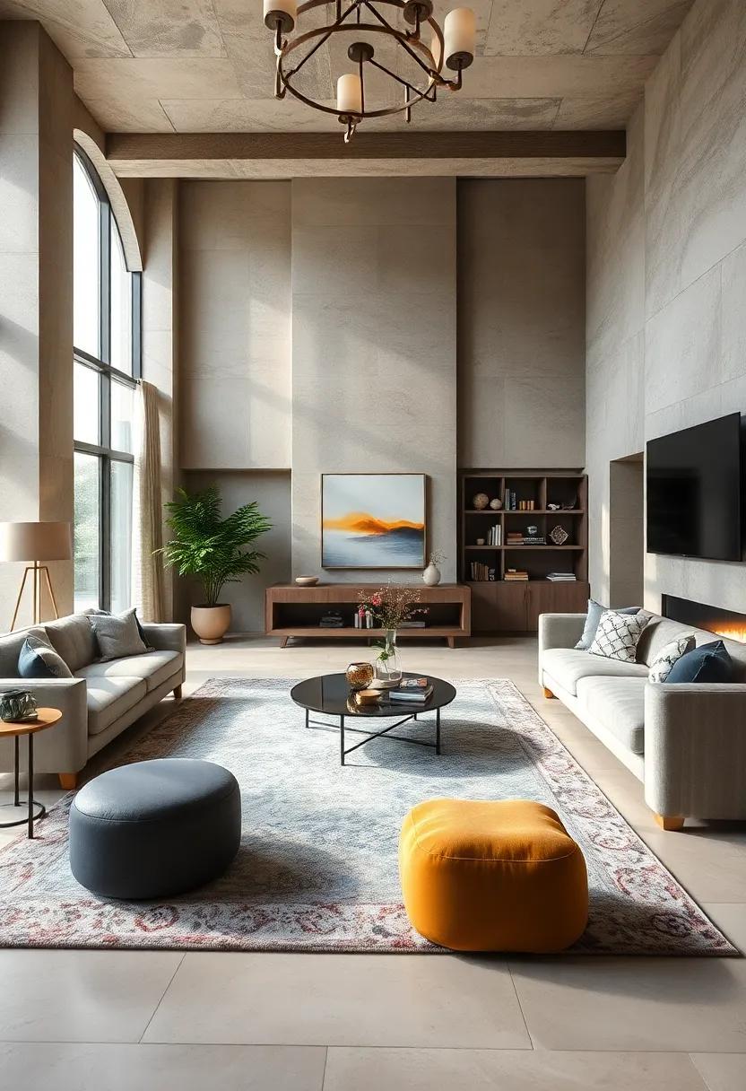 Statement Rugs: The Role of Area Rugs in defining Spaces and⁤ Adding Luxury