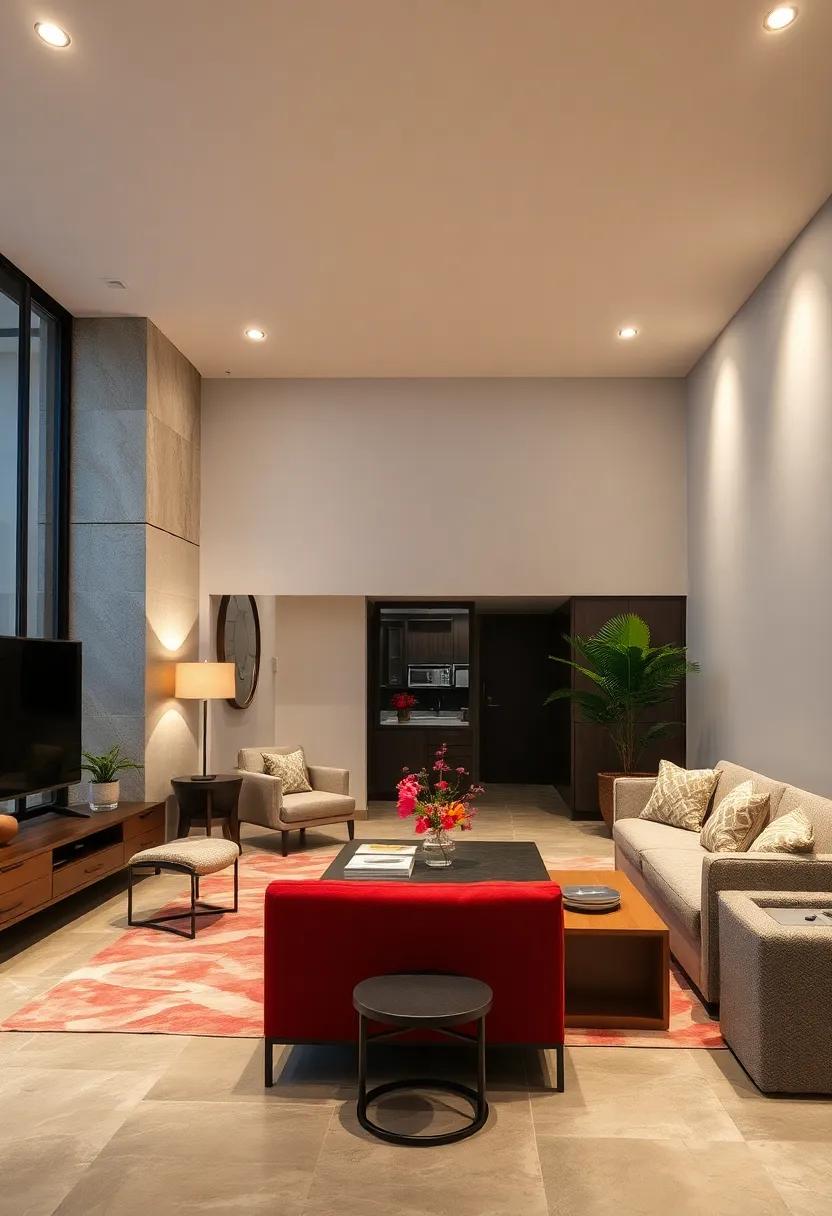 Contrast with ​Texture: Balance‌ the simplicity of recessed ​lighting‌ with rich textures in furniture or flooring for⁣ an interesting contrast