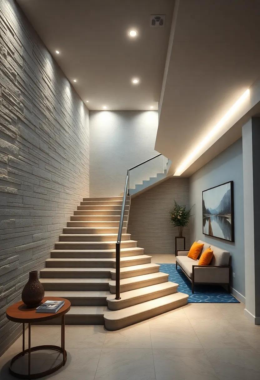 Minimalist Staircases: Enhance safety and beauty in ⁣staircases‍ with recessed lighting that‌ interplays with⁣ the architecture without overwhelming it
