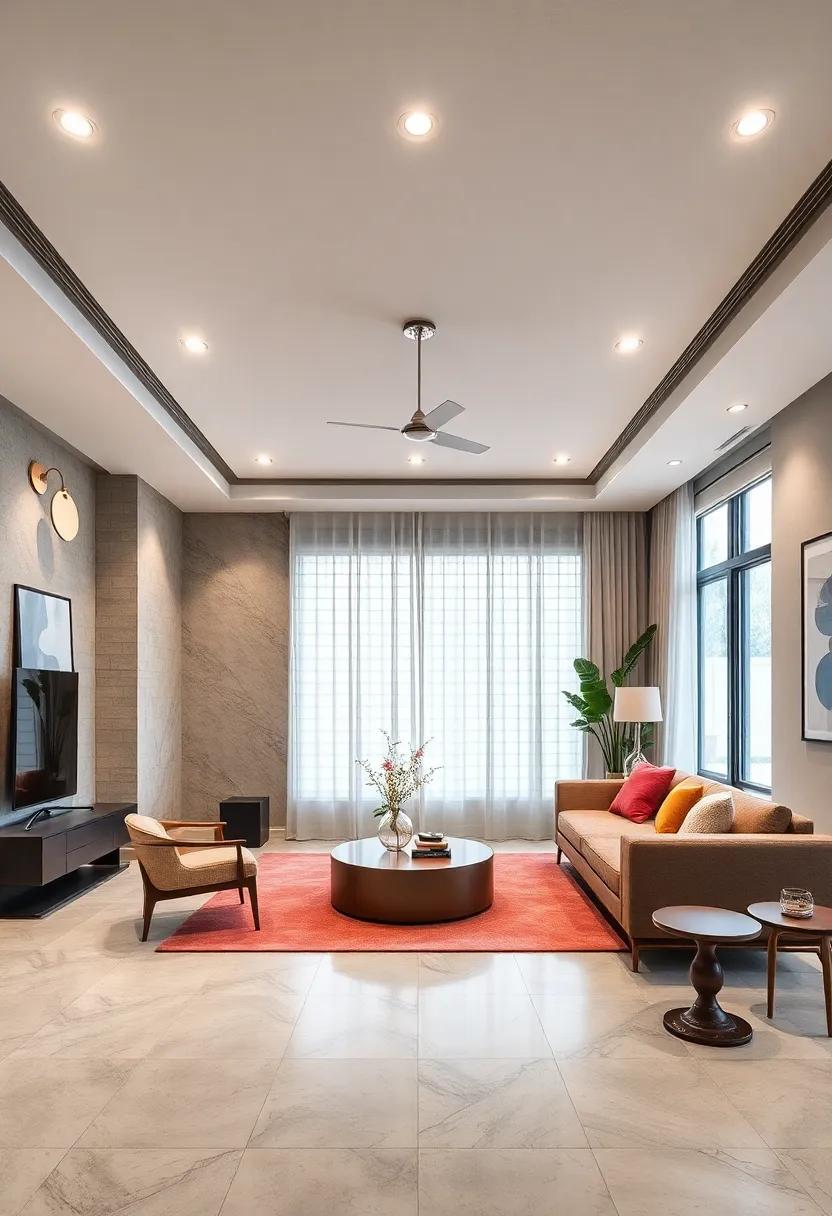 Minimalist Colors:​ Match ⁢the finishes⁣ of recessed fixtures to the ceiling⁣ color to ⁣create a seamless look that maintains visual​ flow