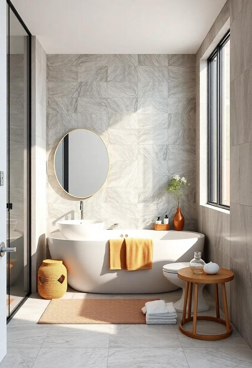 Install⁣ metallic ⁢or glass⁤ tiles as⁤ accents⁤ behind ​fixtures⁣ for ​a touch of luxury and elegance