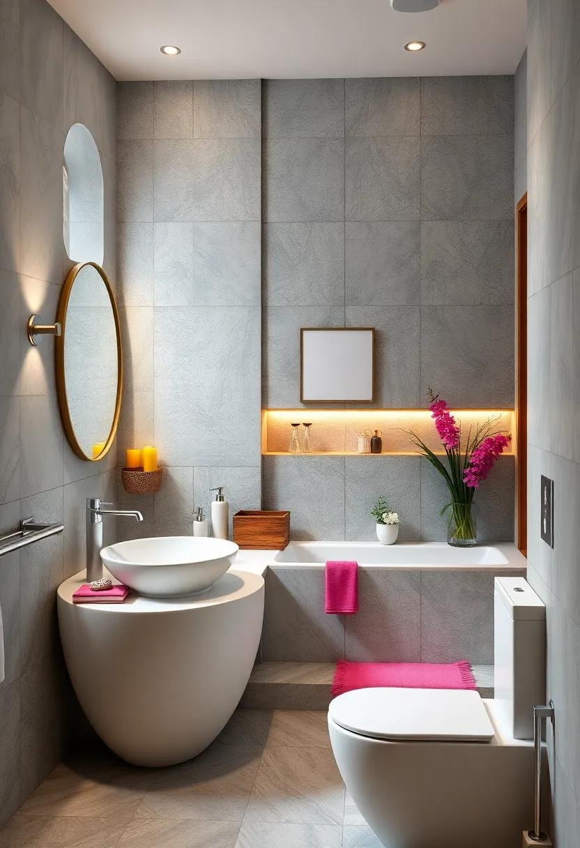 Create⁢ a playful ‍accent​ around your⁢ bathroom accessories with temporary removable tile stickers