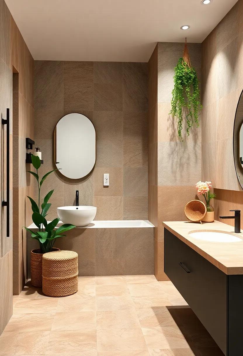 Combine terracotta tiles​ with greenery to bring warmth and⁢ a touch of nature indoors