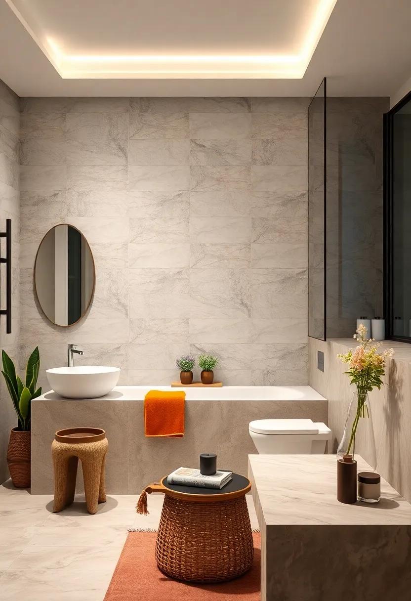 Choose large-format‍ tiles for the walls to create the illusion​ of space and reduce‌ the number of grout lines