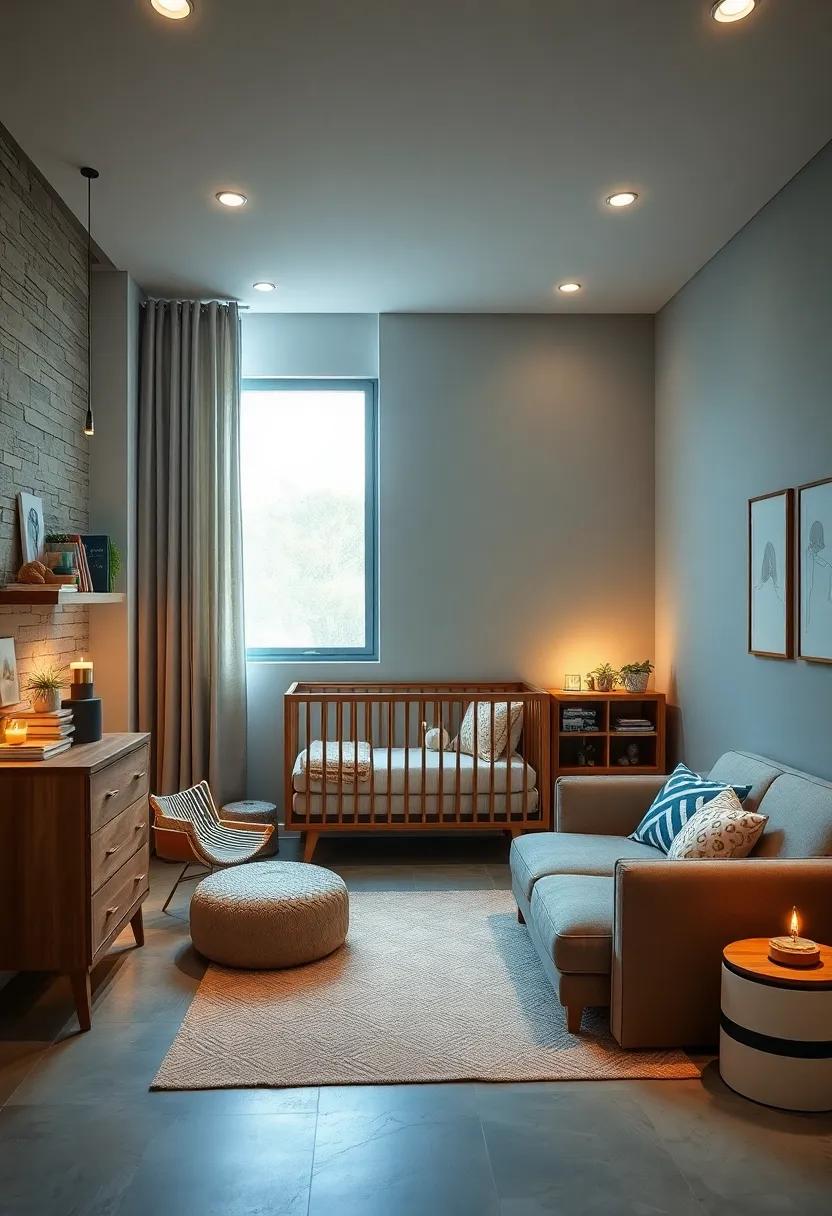 Layered Lighting: Incorporate ambient, task, and accent lighting to create a warm atmosphere that's adaptable for any time of day