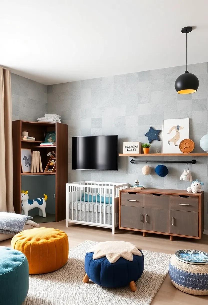 Wall-mounted Storage: Utilize innovative wall-mounted storage solutions to keep essentials organized and accessible while saving floor space