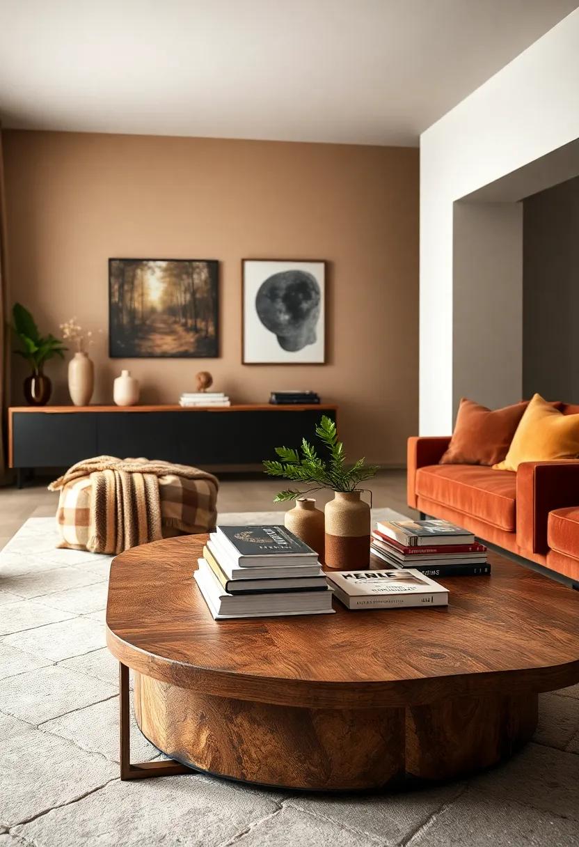 Coffee Table Styling:⁣ Elevate your coffee table ⁣with stacks‌ of books ‌and a small plant for an inviting focal point