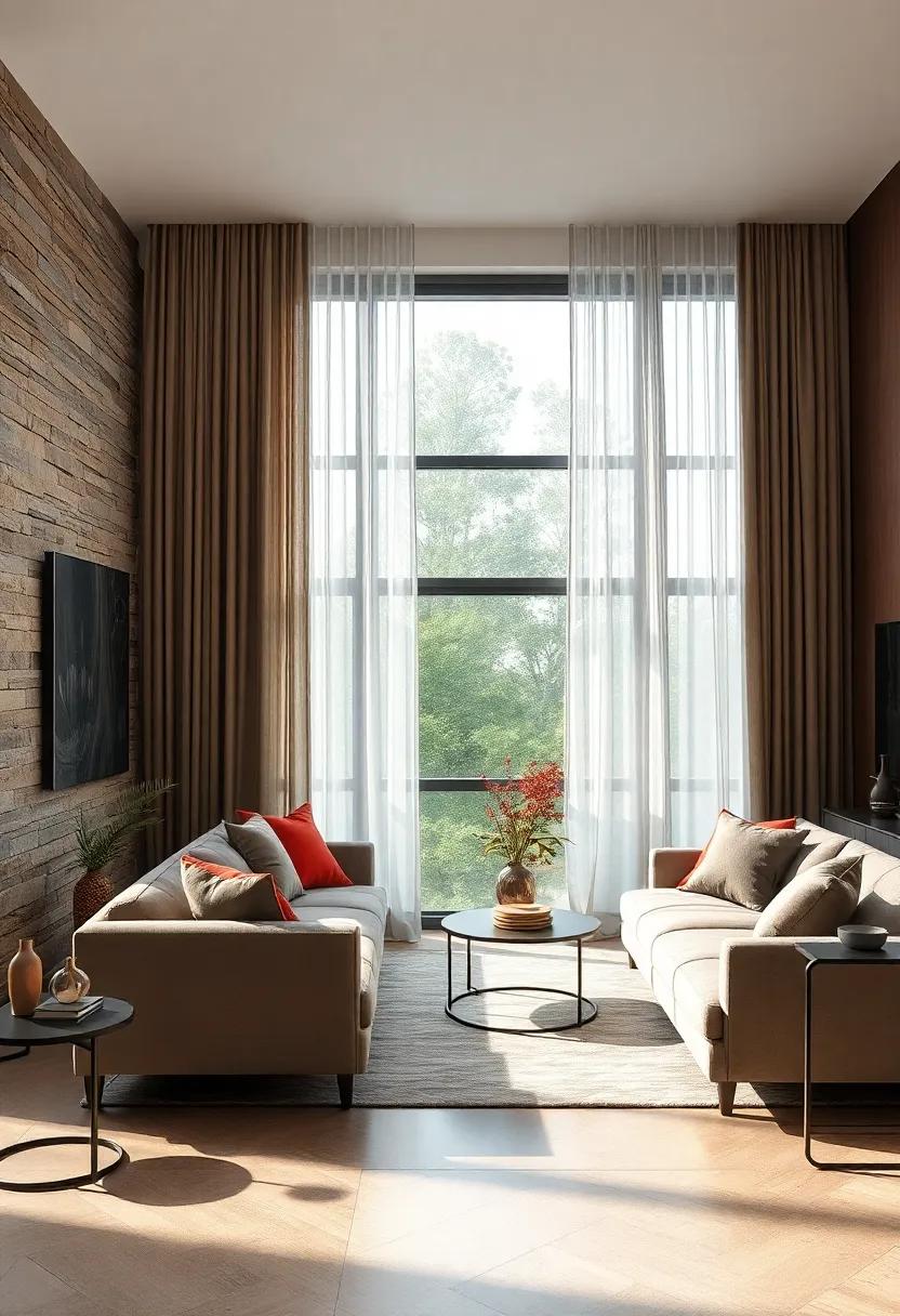 Layered Curtains:​ Combine sheer and⁤ blackout curtains for​ a dynamic ​look that also provides flexibility with light control