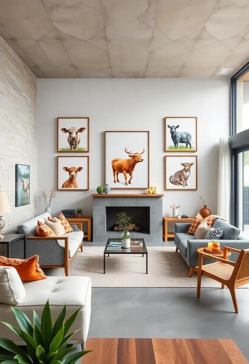 Playful Farm Accents:‌ The Appeal​ of⁢ adorable Animal ‍Illustrations